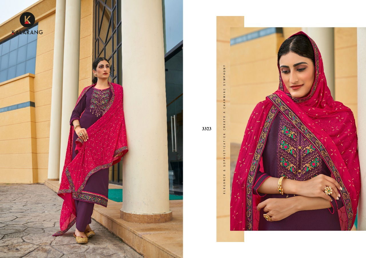 Kalarang Jannat Fancy Festive Wear Embroidery Designer Salwar Kameez